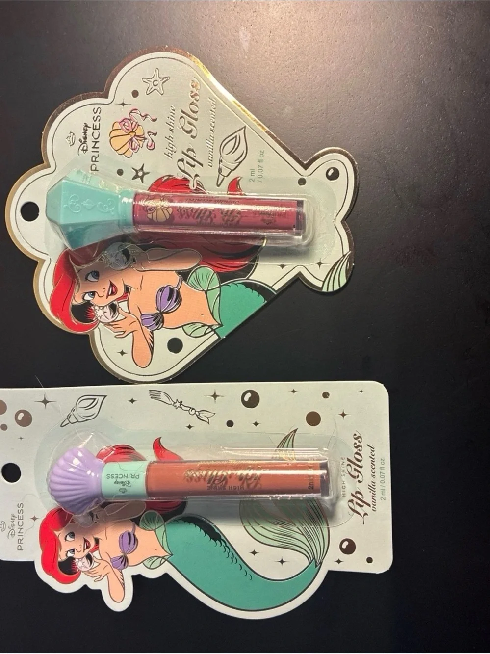 Disney Princess Lip Gloss Duo — Red and Peach Shades